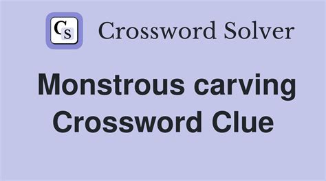 monstrous crossword clue|demonic monstrous 8 letters.